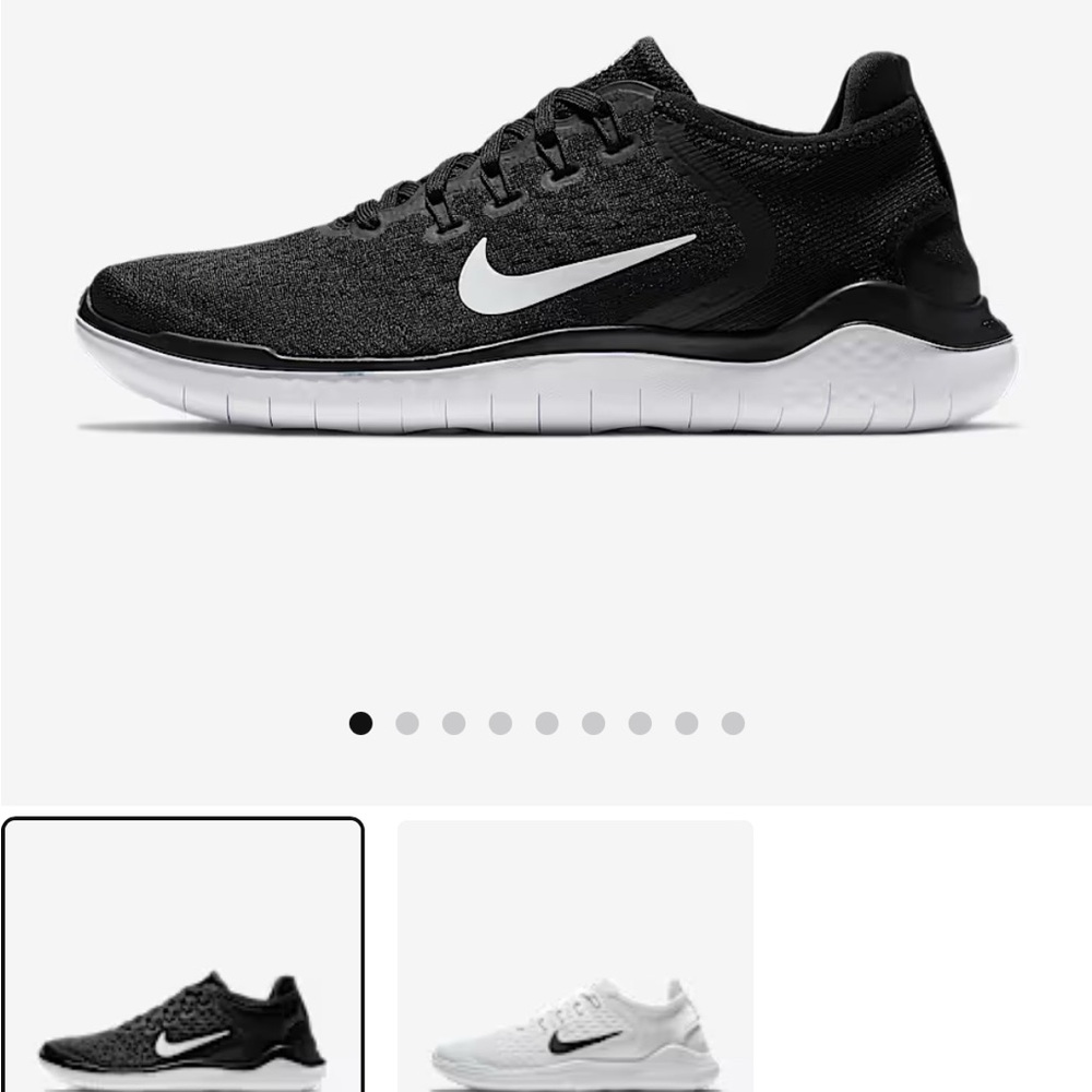 Nike Black and White Athletic Shoes